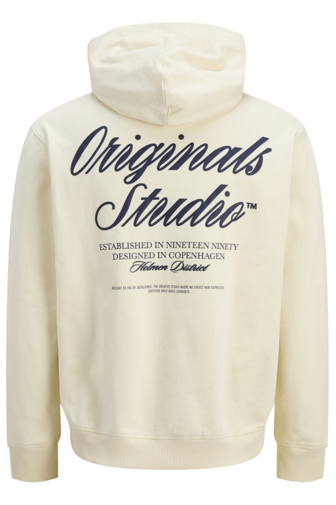 JORNORREBRO TYPO BACK SWEAT HOOD SN 12283054 Antique White
